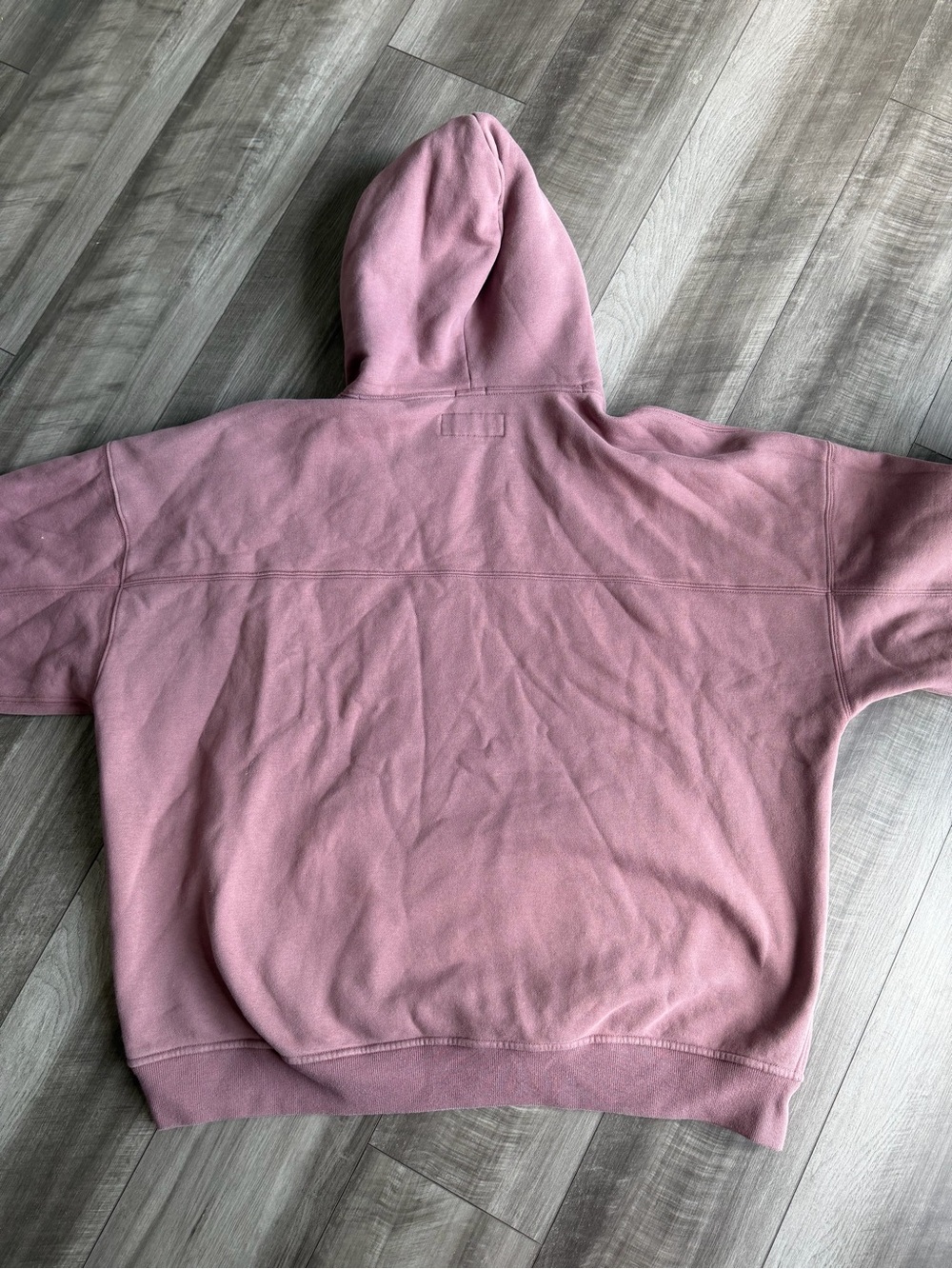 Abercrombie & Fitch Soft A&F Essentials Men’s Fleece Oversized Mauve Hoodie XXL - Picture 3 of 3